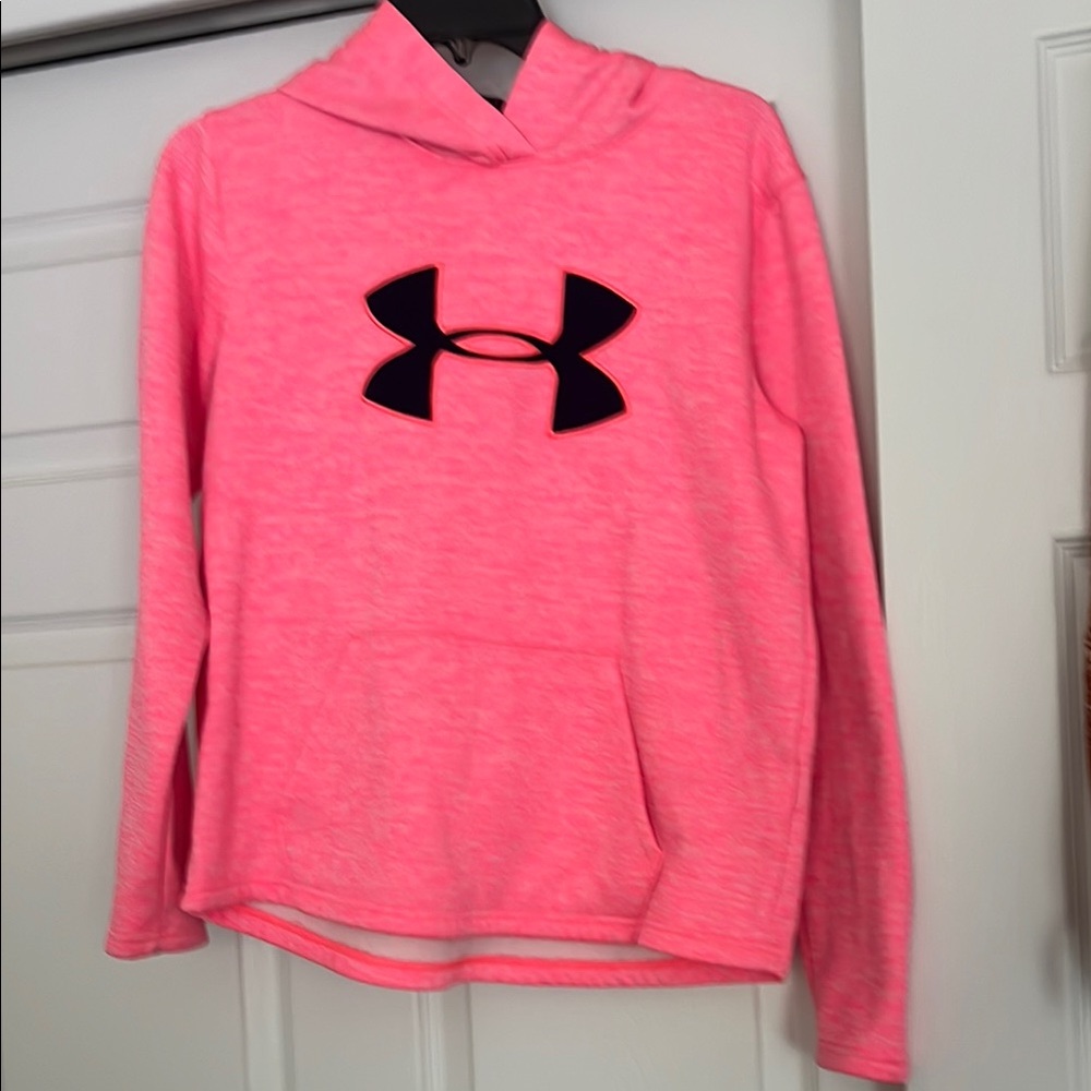 Under Armour Pink and Black Sweatshirt Hoodie